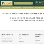 Screen shot of the Priors Reclamation Ltd website.