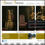 Screen shot of the Barocca Interiors website.