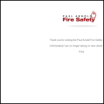 Screen shot of the Paul Arnold Fire Safety website.