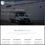 Screen shot of the Mobile Installation Solutions (UK) Ltd website.