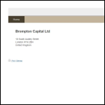 Screen shot of the Brompton Capital website.