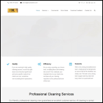 Screen shot of the R & K Specialist Cleaners website.