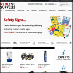 Screen shot of the Redline Industrial Supplies Ltd website.