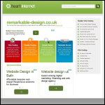 Screen shot of the Remarkable Design website.