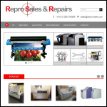 Screen shot of the Repro Sales & Repairs website.