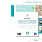 Screen shot of the Resource Chemical Ltd website.