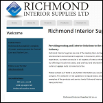 Screen shot of the Richmond Interior Supplies Ltd website.