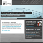 Screen shot of the Safe Edge Ltd website.