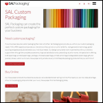 Screen shot of the Sal Packaging Ltd website.