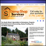 Screen shot of the Damp Shop Direct Ltd website.