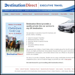 Screen shot of the Destination Direct Executive Travel website.