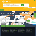 Screen shot of the Pure Jobs UK (Worldwide) Ltd website.