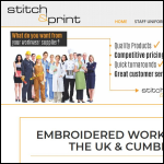 Screen shot of the Stitch & Print website.