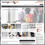 Screen shot of the StorageMAKER website.