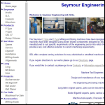 Screen shot of the Seymour Engineering Ltd website.