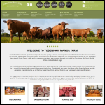 Screen shot of the Todenham Manor Farm website.