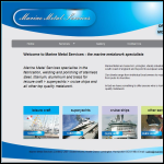 Screen shot of the Marine Metal Services Ltd website.