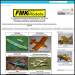 Screen shot of the FMK Models website.