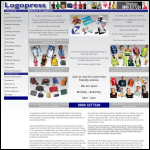 Screen shot of the Logopress website.