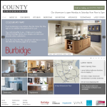 Screen shot of the County Interiors website.
