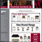 Screen shot of the Foremost Furniture UK website.