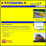 Screen shot of the RTK Grabhire website.