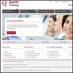 Screen shot of the Quartic Training website.
