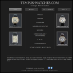 Screen shot of the Tempus-watches.co.uk website.