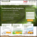 Screen shot of the Wassells Aboricultural Services Ltd website.