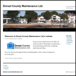 Screen shot of the Dorset County Maintenance Ltd website.