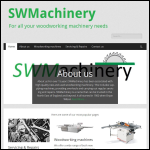 Screen shot of the SW Machinery website.