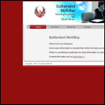 Screen shot of the Sutherland McKillop website.