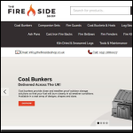 Screen shot of the The Fireside Shop Ltd website.