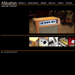Screen shot of the The Maughan Amplifier Co website.