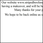 Screen shot of the The Striped Box Food Co Ltd website.