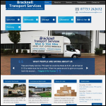 Screen shot of the Bracknell Transport Services website.