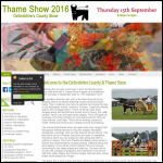 Screen shot of the Oxfordshire County & Thame Show website.