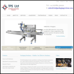 Screen shot of the Total Packaging Systems website.