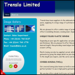 Screen shot of the Trenslo Ltd website.