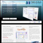 Screen shot of the Two-Fold Software Ltd website.