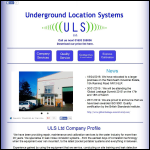 Screen shot of the Underground Location Systems (ULS) Ltd website.