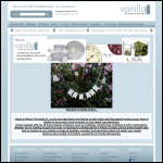 Screen shot of the Vanilla Home & Gift Store website.