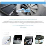 Screen shot of the Ventilation Surveys & Services Ltd website.