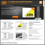 Screen shot of the The Bournemouth Plumber website.