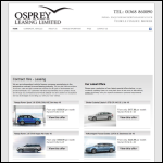 Screen shot of the Osprey Leasing Ltd website.