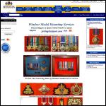 Screen shot of the Windsor Medal Mounting Services website.