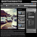 Screen shot of the Weatherwhites website.