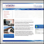 Screen shot of the Vision Home Improvements website.