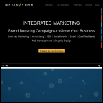 Screen shot of the Brainstorm Advertising Ltd website.
