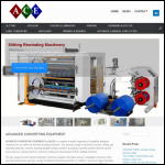 Screen shot of the Advanced Converting Equipment Ltd website.
